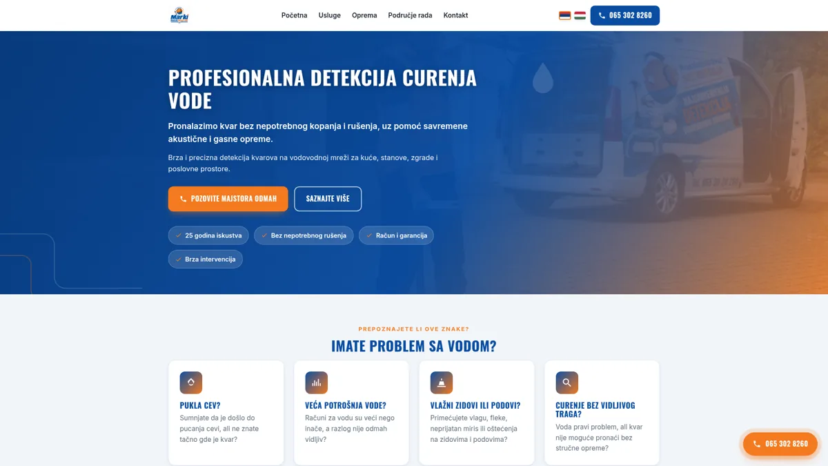 Detekcija Curenja Vode — Vodoinstalaterske usluge